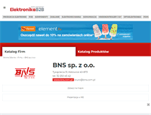 Tablet Screenshot of bns.elektronikab2b.pl