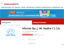 Tablet Screenshot of micros.elektronikab2b.pl