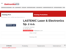 Tablet Screenshot of lastenic.elektronikab2b.pl