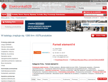 Tablet Screenshot of farnell.elektronikab2b.pl